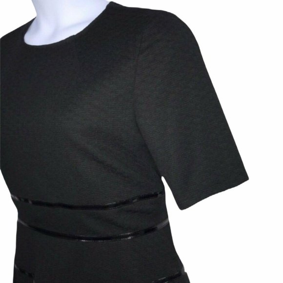 NWT Just... Taylor Black A Line Textured Dress 12 - Picture 4 of 8